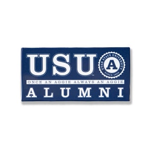 STICKER ALUMNI ONCE AN AGGIE ALWAYS AN AGGIE 4X2